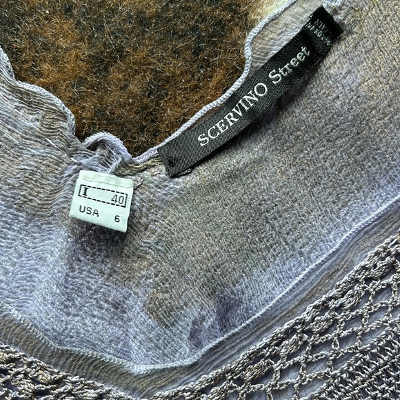 Authentic Scervino top, size USA 6 handmade, luxury designer brand knit top - Picture 3 of 6